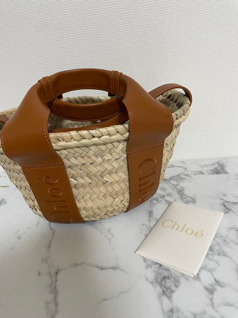 Chloé かごバッグ ベージュ ブラウン