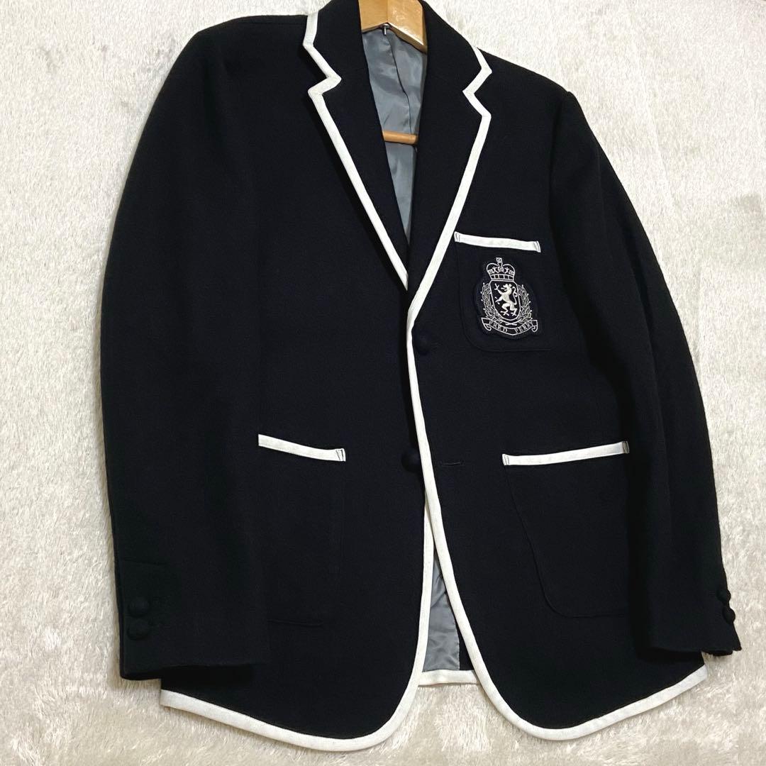 FRED PERRYジャケット パイピング シングル2ボタン アンコン 黒 M