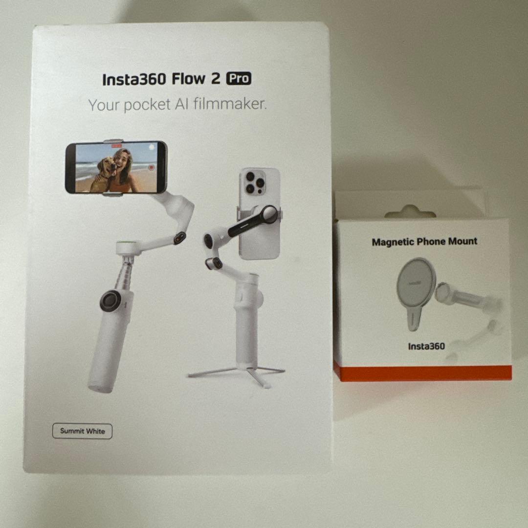 【美品】Insta360 Flow2 pro マグネティックマウント付