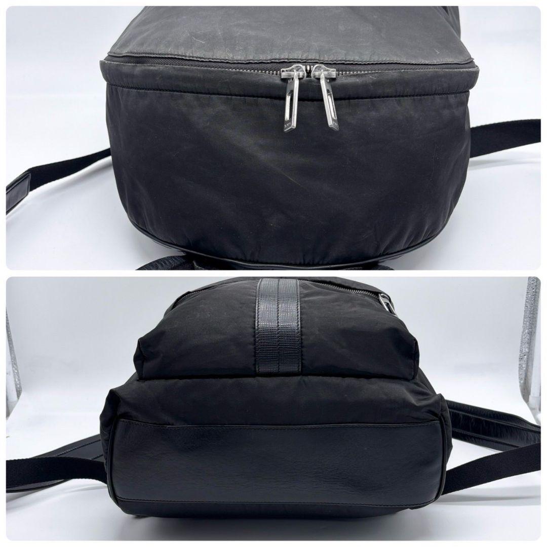 高級✨TOD'S トッズ リュック バックパック ロゴ ナイロン×レザー A4可