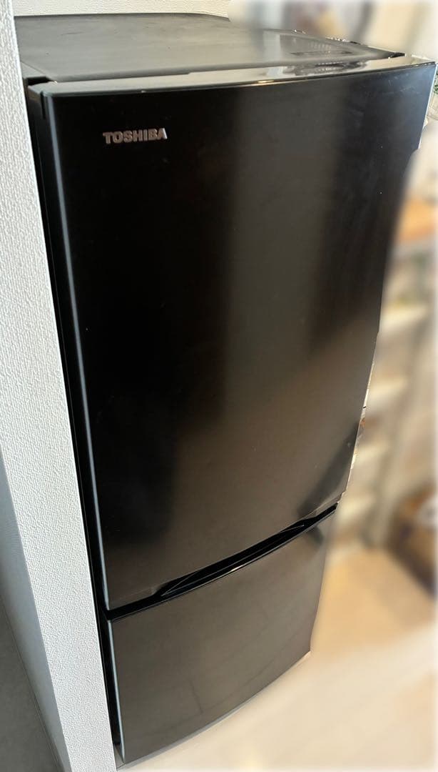 TOSHIBA セミマットブラック 冷蔵庫 GR-T15BS