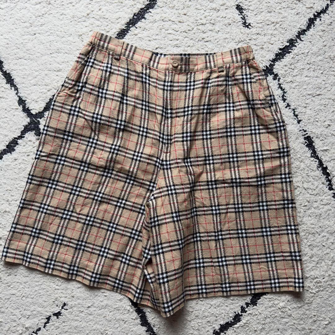 大きいサイズ　バーバリーゴルフ　ノバチェック　ハーフパンツ　ショーツ　15号