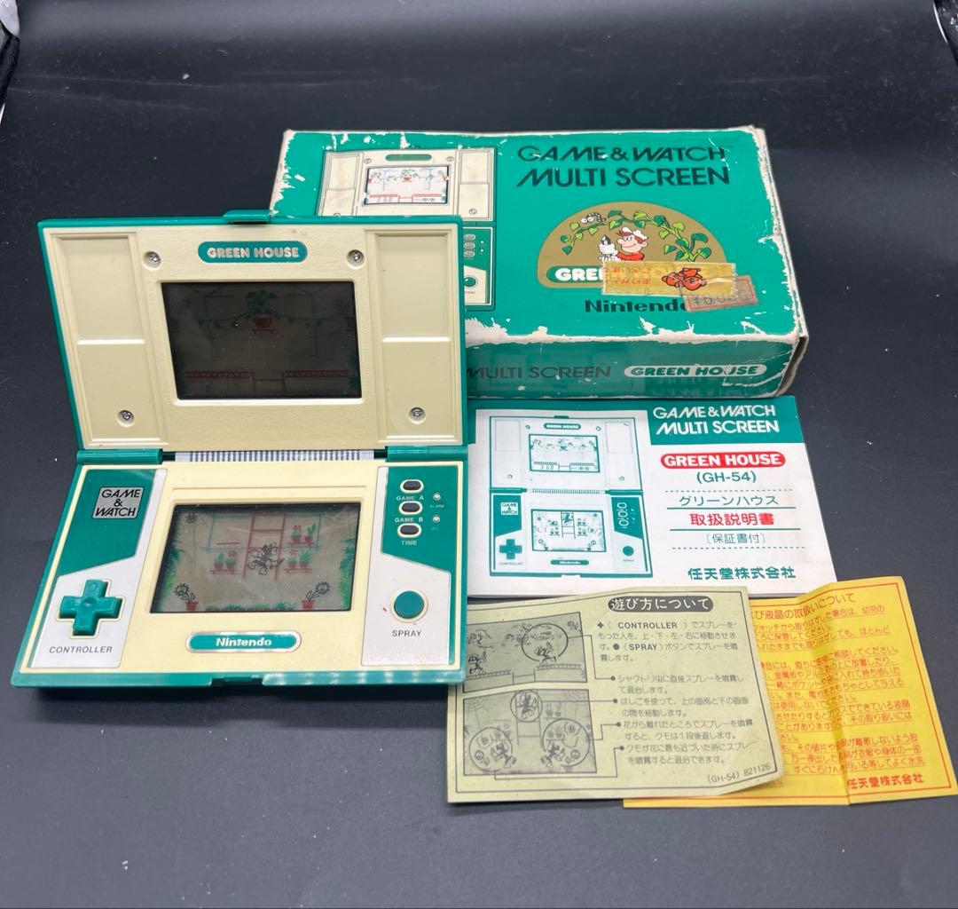動作OK 任天堂 ゲーム&ウオッチ GREEN HOUSE GH-54 説付き
