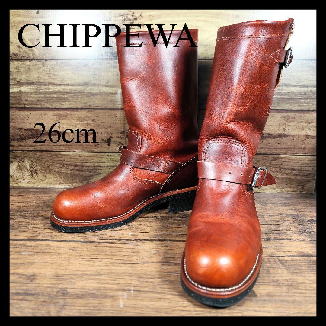 ★黒タグ★ Chippewa 1901M05 エンジニアブーツ タンレネゲード