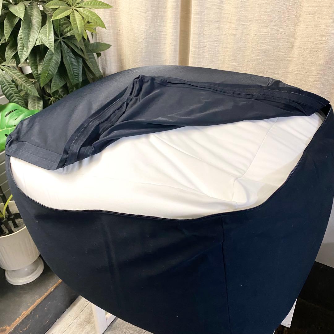 ほぼ未使用！ 人気の無印良品♪体にフィットするソファセット(大)ネイビー