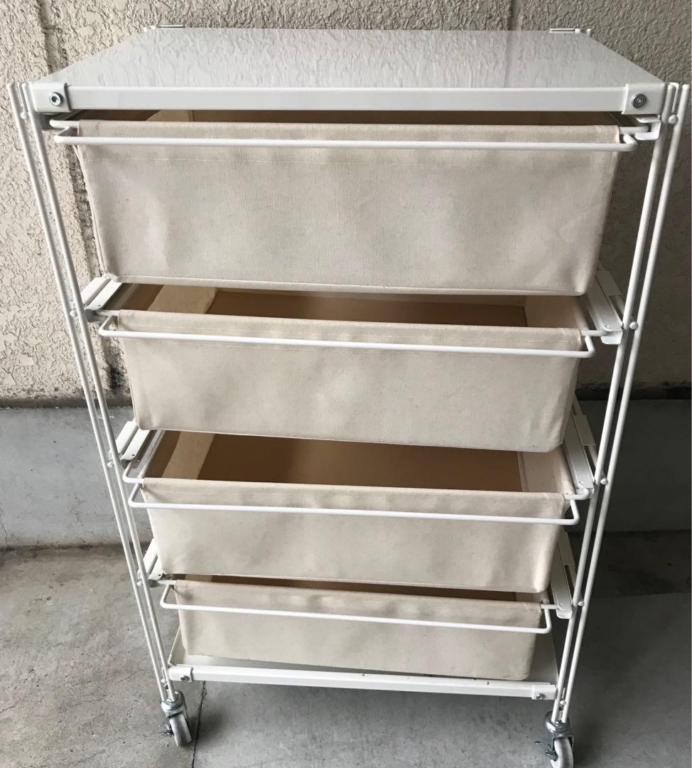 無印良品　 スチール　収納　引き出し　MUJI 帆布 ユニットシェルフ