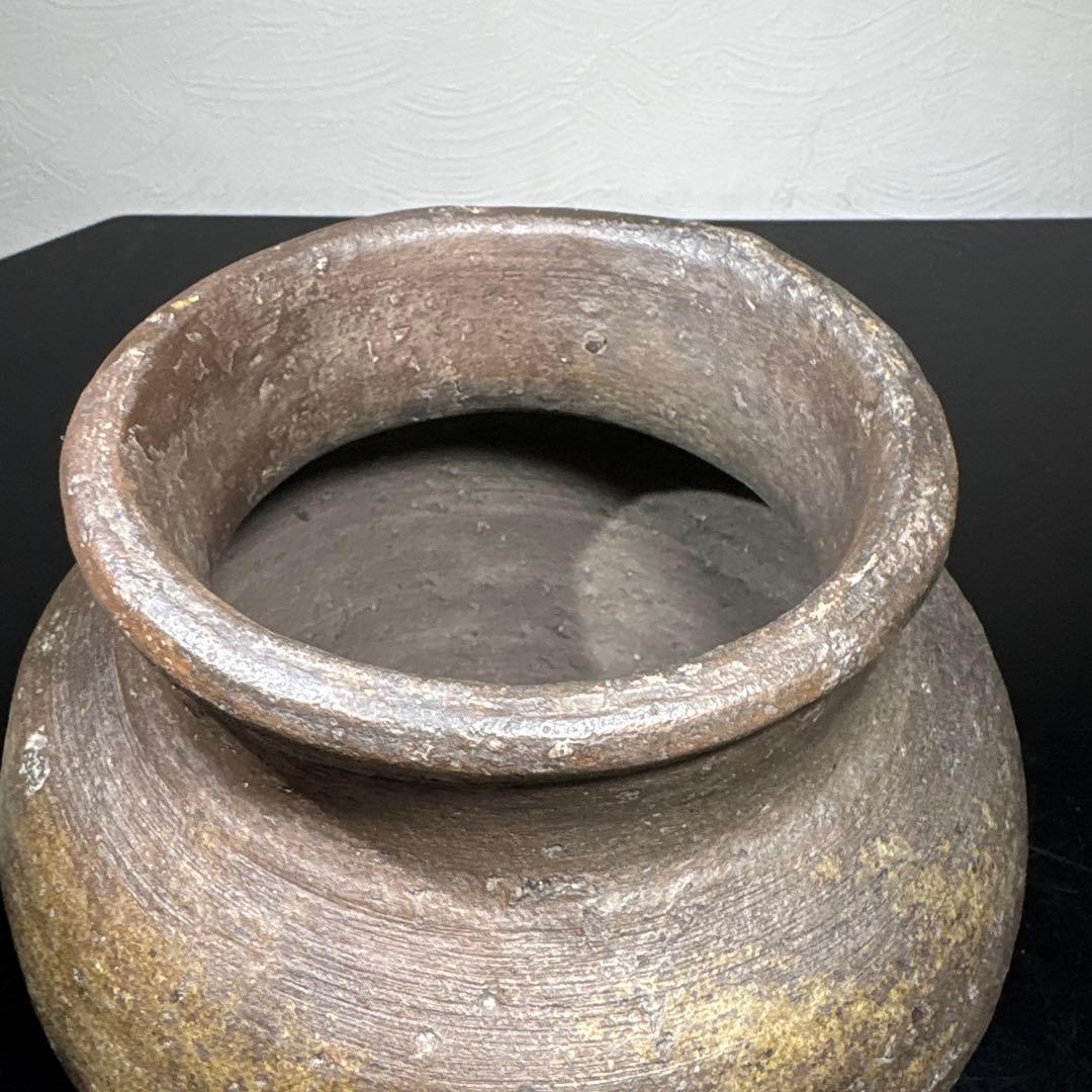 真作　古備前壷　桂又三郎極め　書き付け　室町末期の作