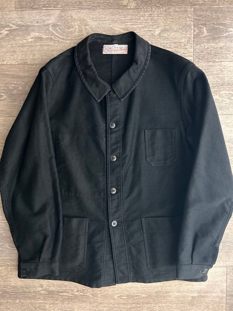 ジャケット・アウター 70's LE MONT SAINT MARTIN BLACK MOLESKIN