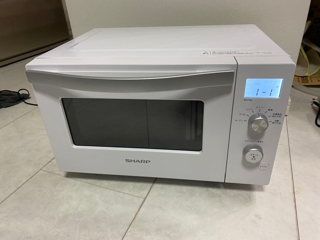 SHARP オーブンレンジ ホワイト RE-F18A 2020年製