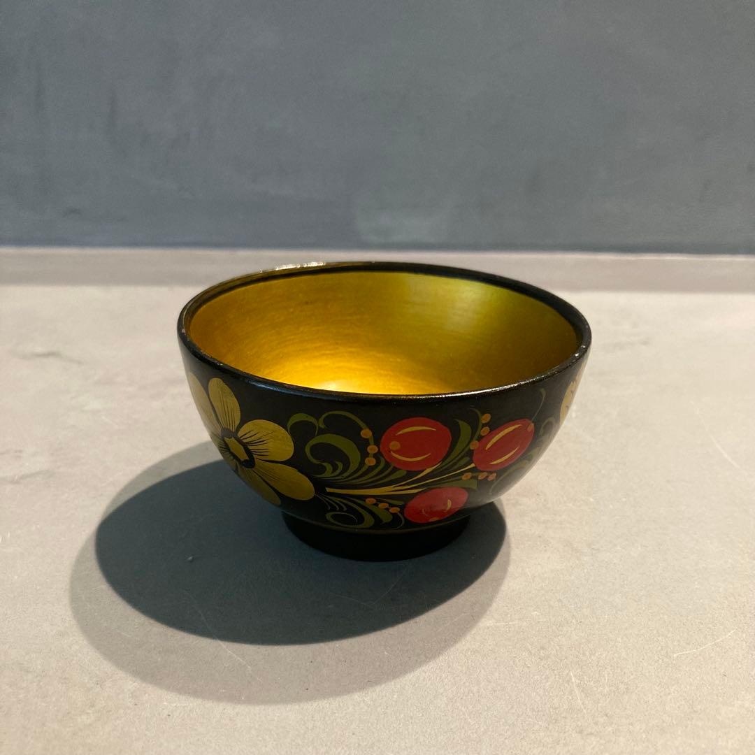 ロシア伝統工芸品 ホフロマ塗り 漆器 トレイ 小物入れ 食器 12点セット