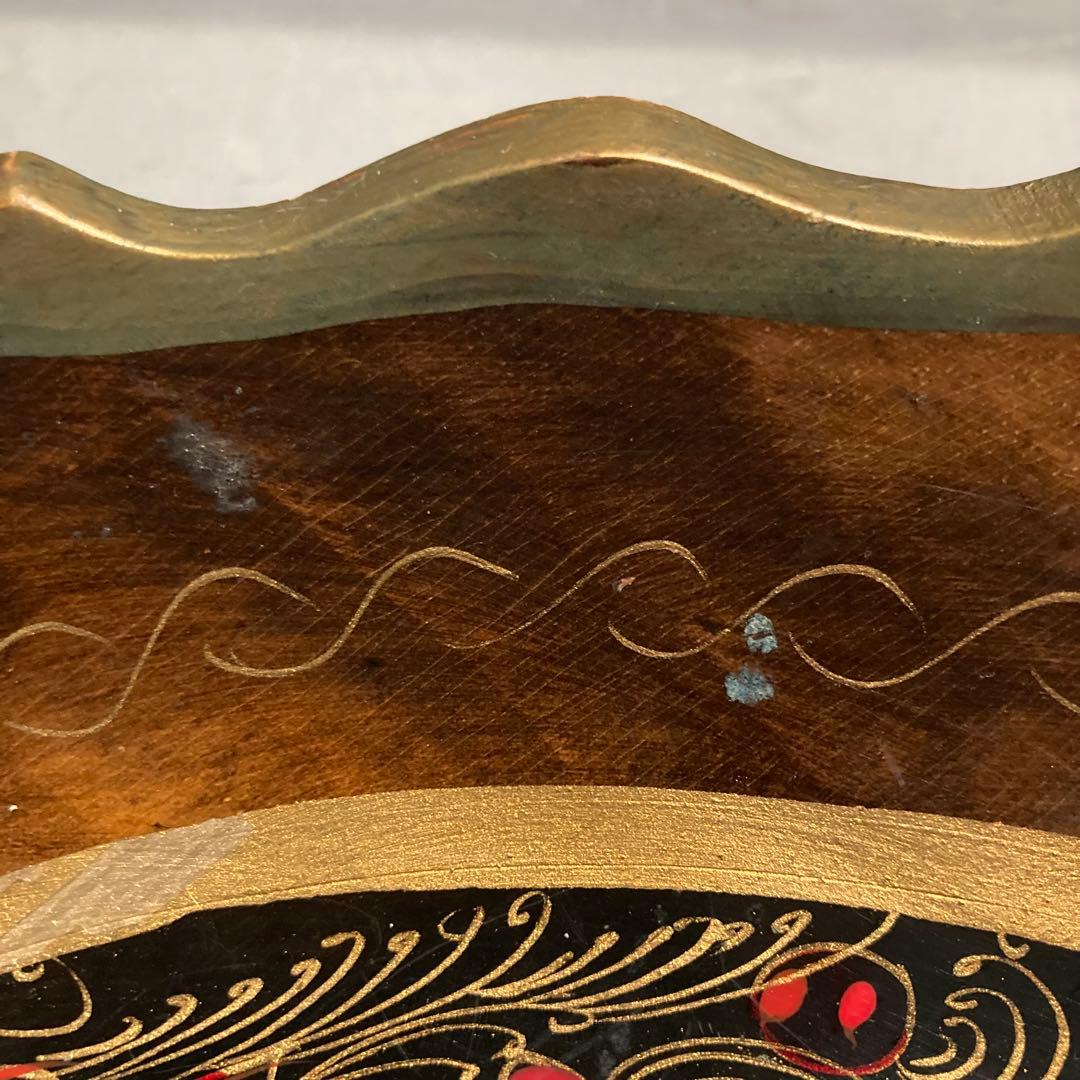 ロシア伝統工芸品 ホフロマ塗り 漆器 トレイ 小物入れ 食器 12点セット