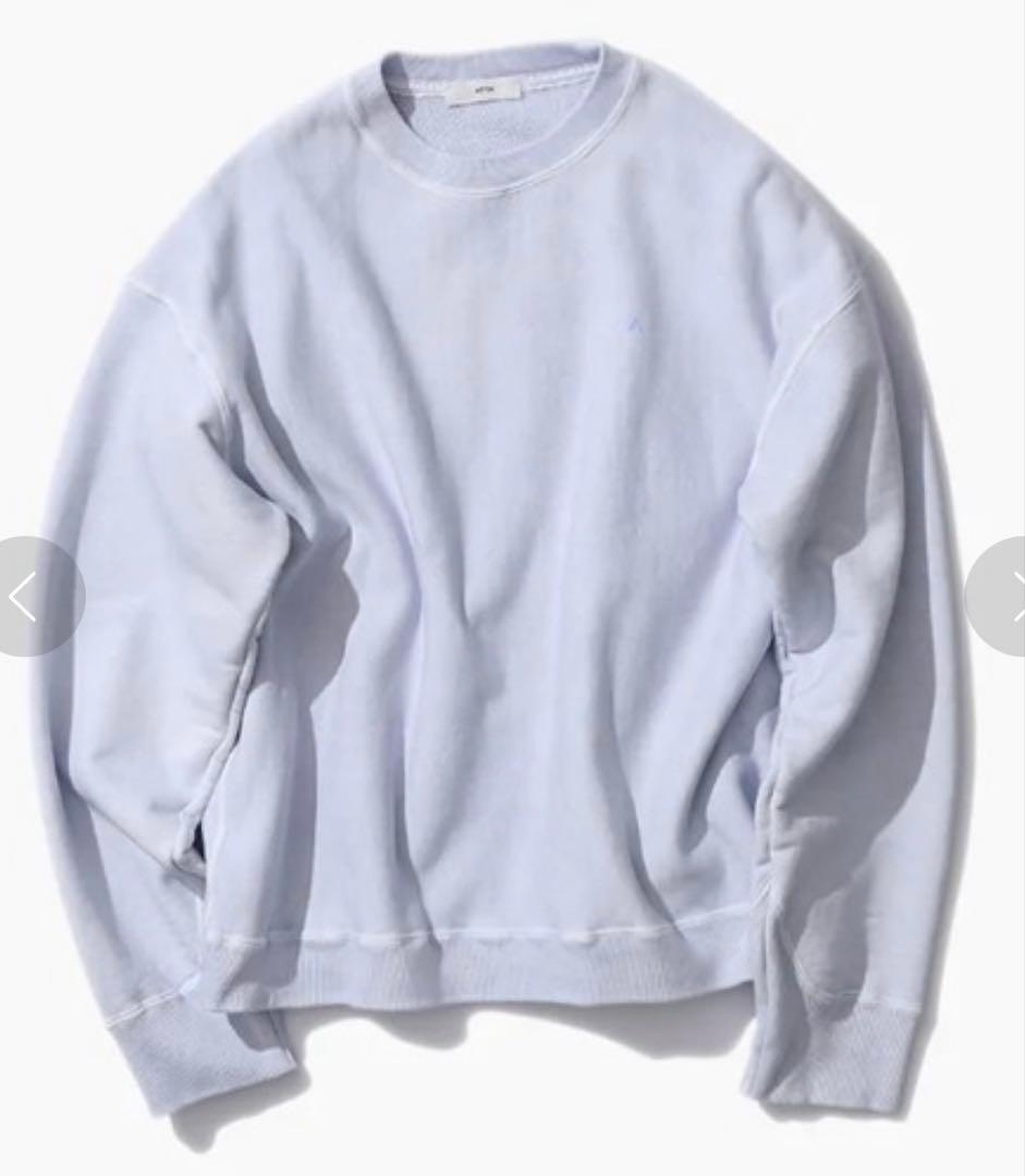 トップス ATON NATURAL DYE URAKE OVERSIZED SWEAT