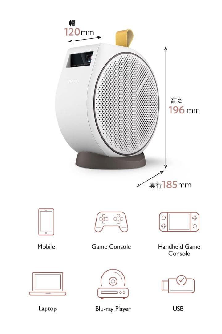 BenQ GV30 HD モバイルLEDプロジェクター
