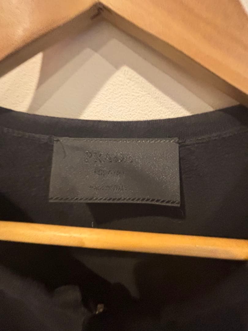 PRADA プラダ ノーカラー パデッドジャケット ブラック　年代07