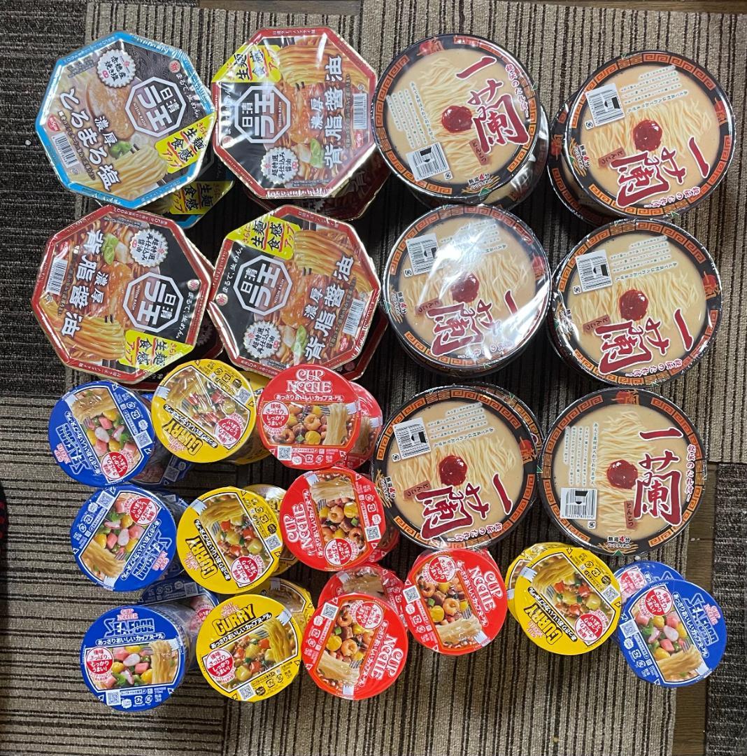 カップラーメン　激安まとめ売り　44個　NISSIN　一蘭　ラ王　カップヌードル