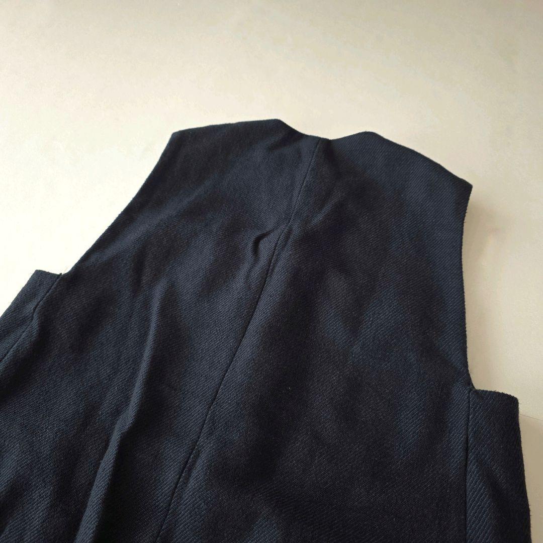 ヴェルメイユパーイエナ ベスト ジレ ツイード 2023 フリンジ