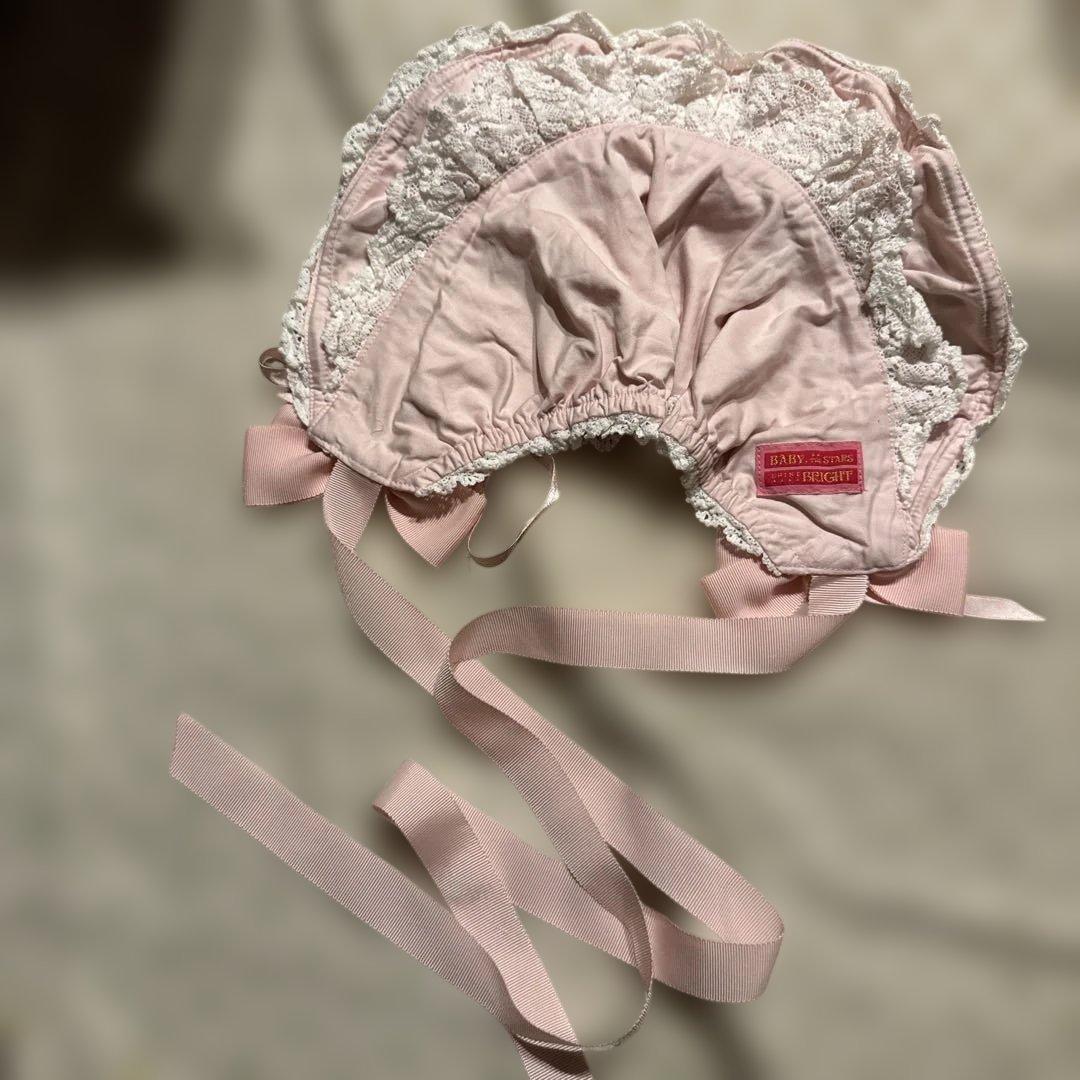 スピンドールハーフボンネット　バーバリー　ピンク