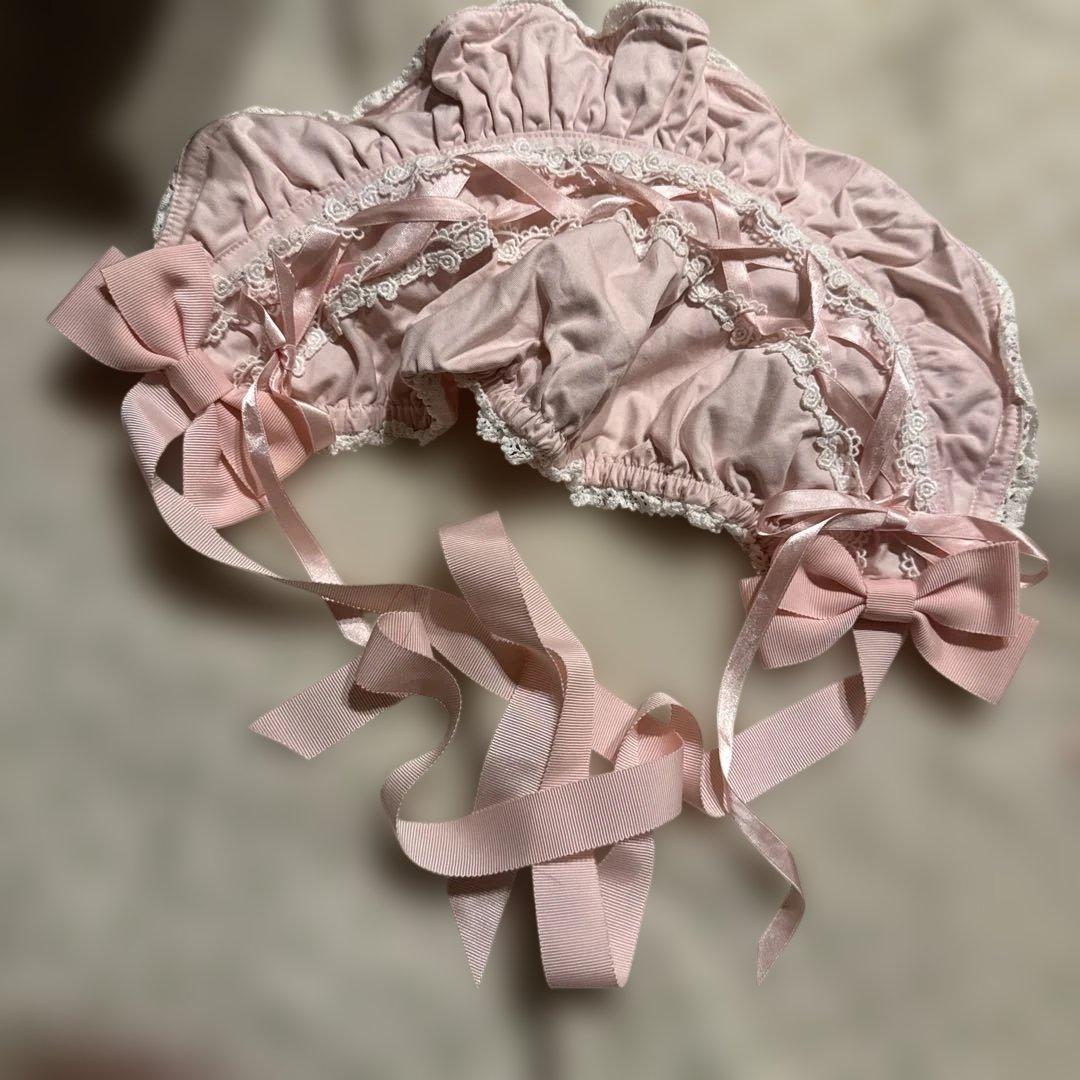 スピンドールハーフボンネット　バーバリー　ピンク