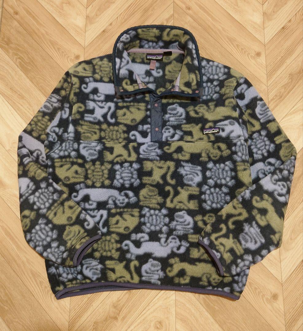 希少　Patagonia スナップT クリーチャー柄 フリース M