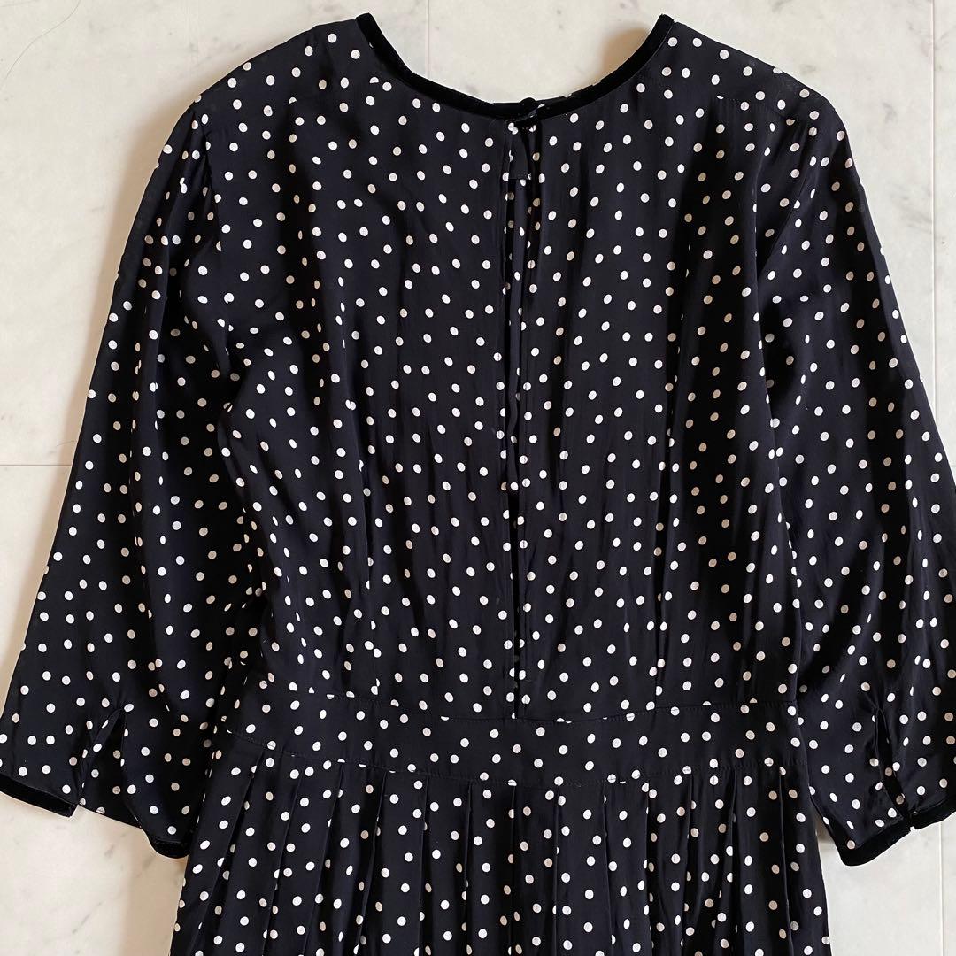 【美品】SINME シンメ　ドットロングワンピース　サイズM