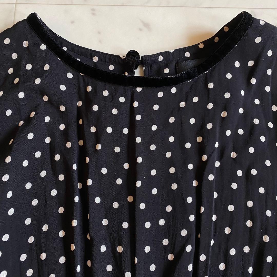 【美品】SINME シンメ　ドットロングワンピース　サイズM