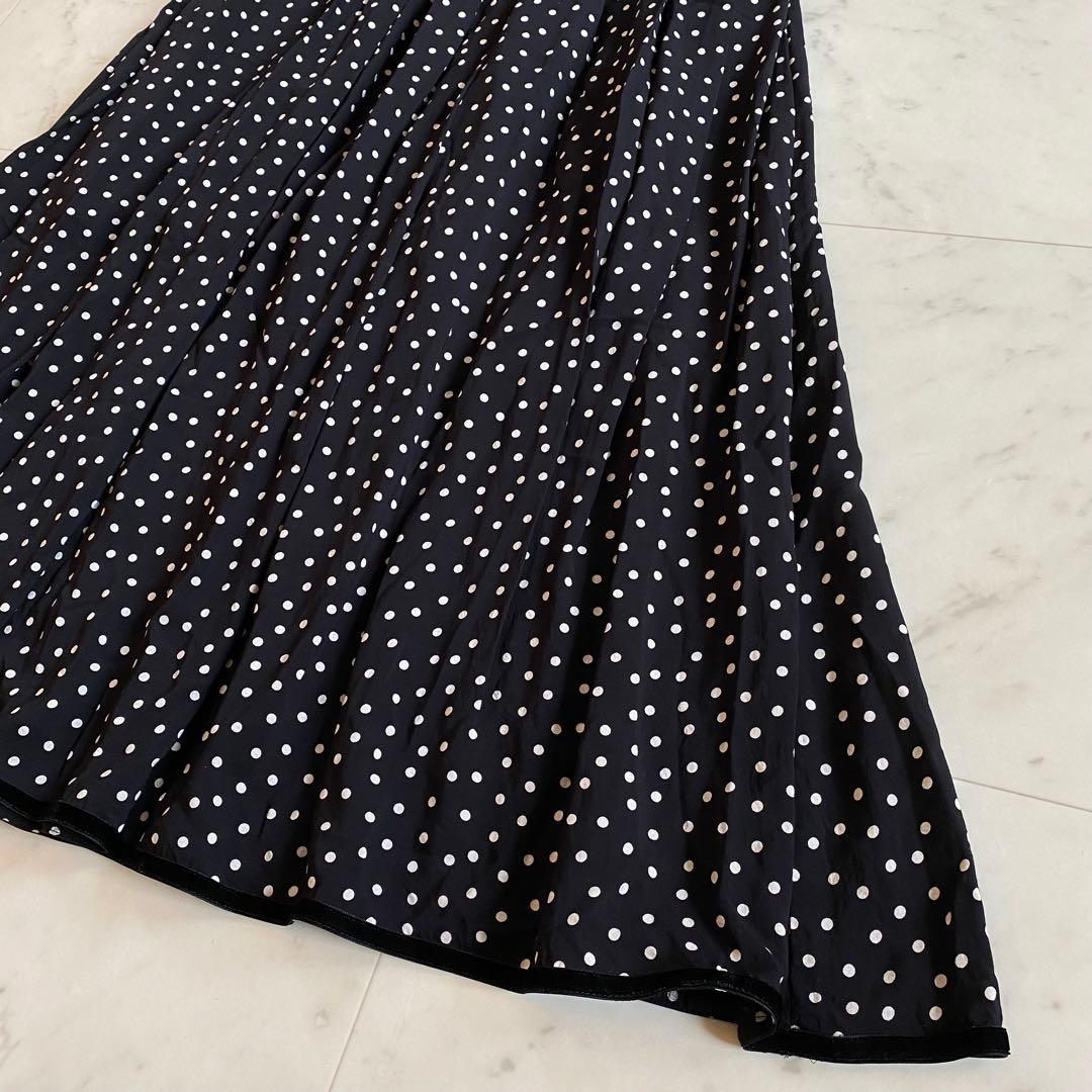 【美品】SINME シンメ　ドットロングワンピース　サイズM