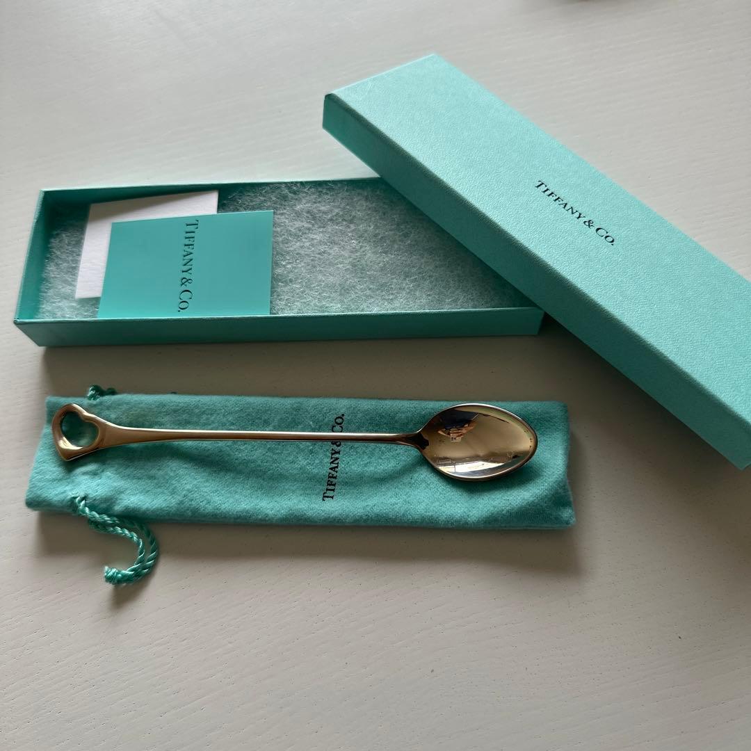 未使用✩Tiffany オープンハート スプーン