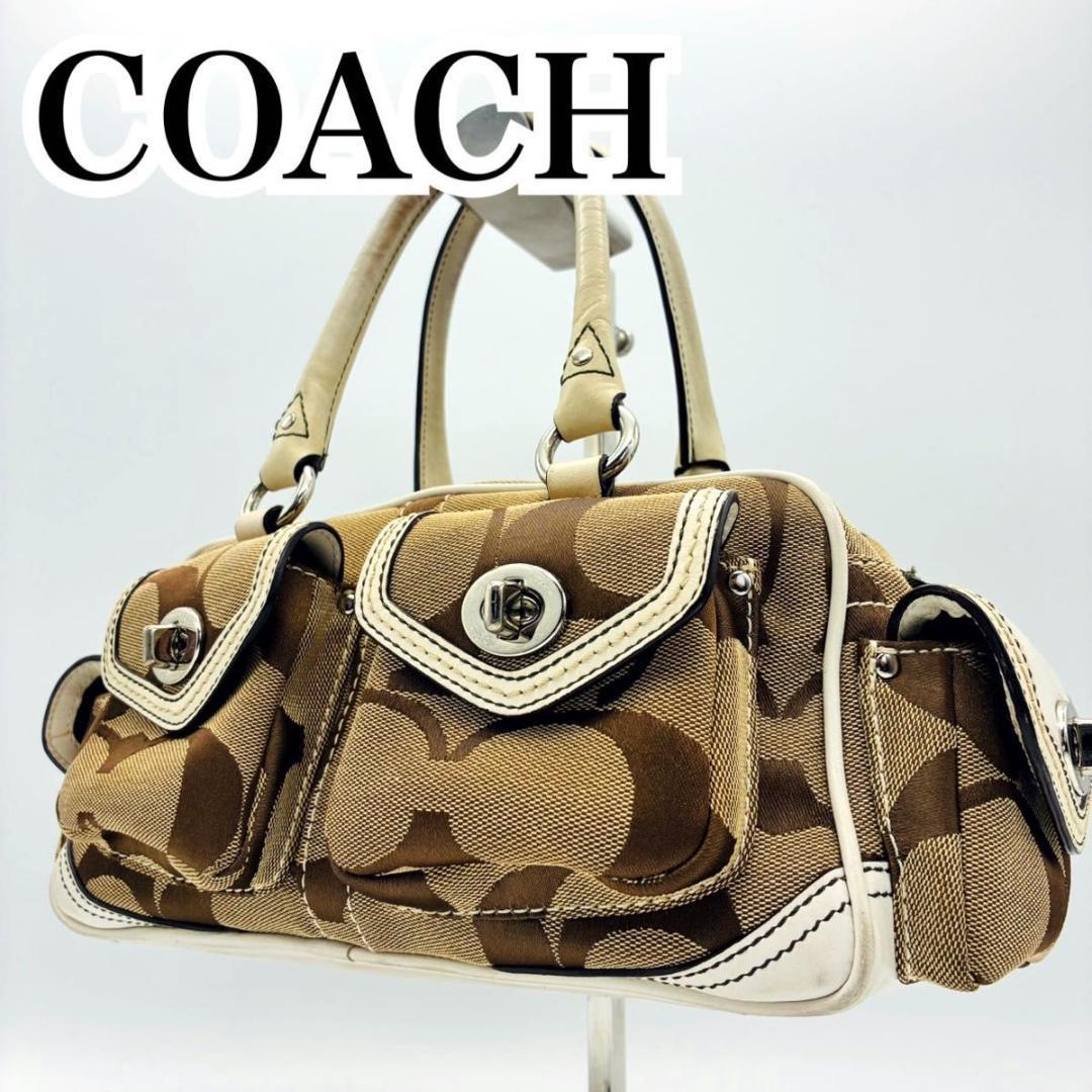 archive y2k コーチ ターンロック ミニボストン ハンドバッグ