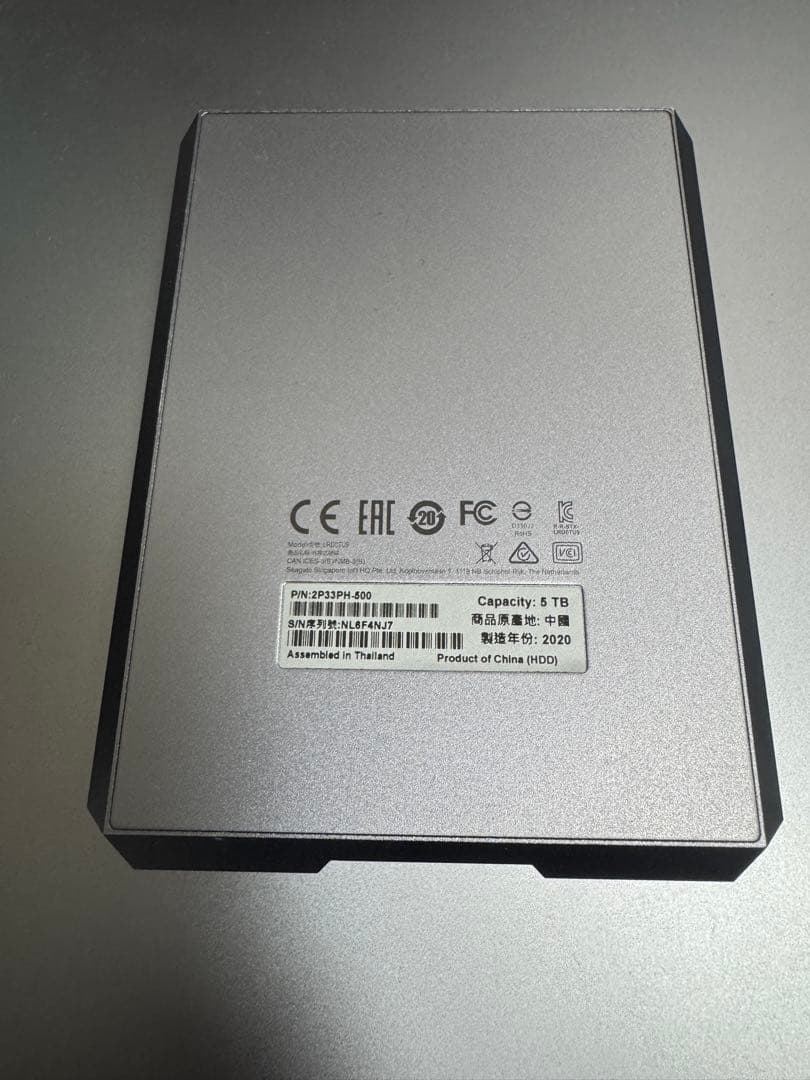 LaCie Mobile Drive 外付けHDD 5TB