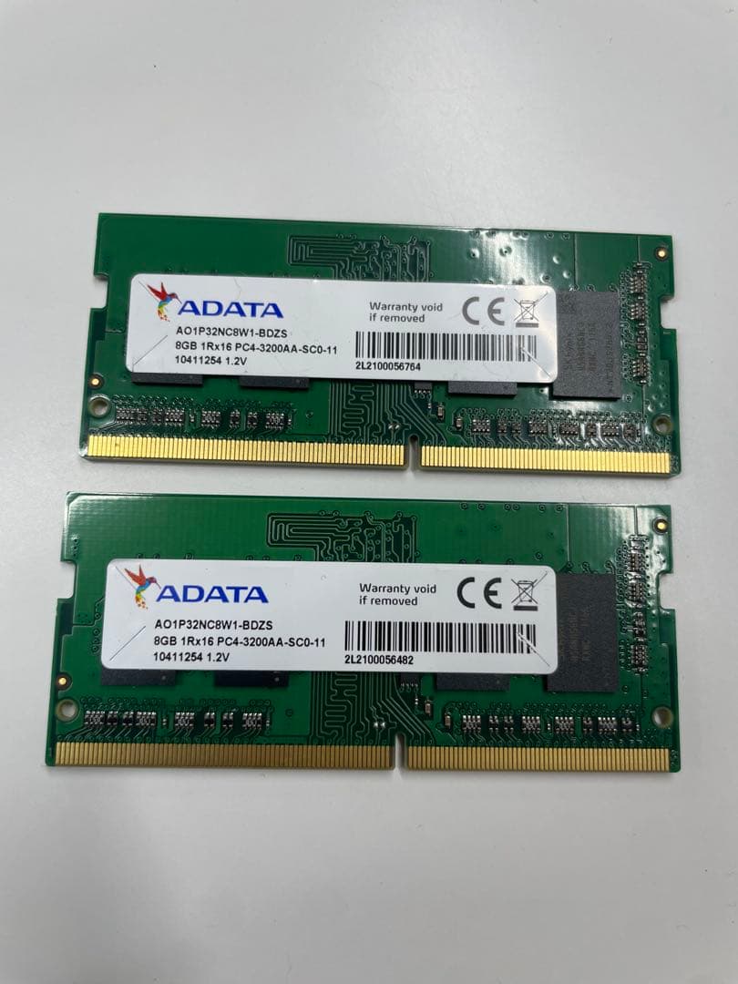 ADATA ノートPC用メモリ DDR4 8GB×2枚