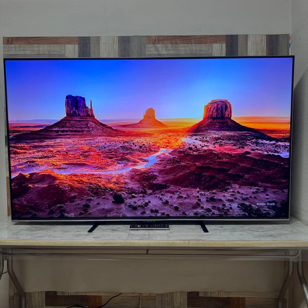 即日受渡❣️全国送料込シャープ70型4K液晶テレビ　ユーチューブ、ネトフリ視聴可