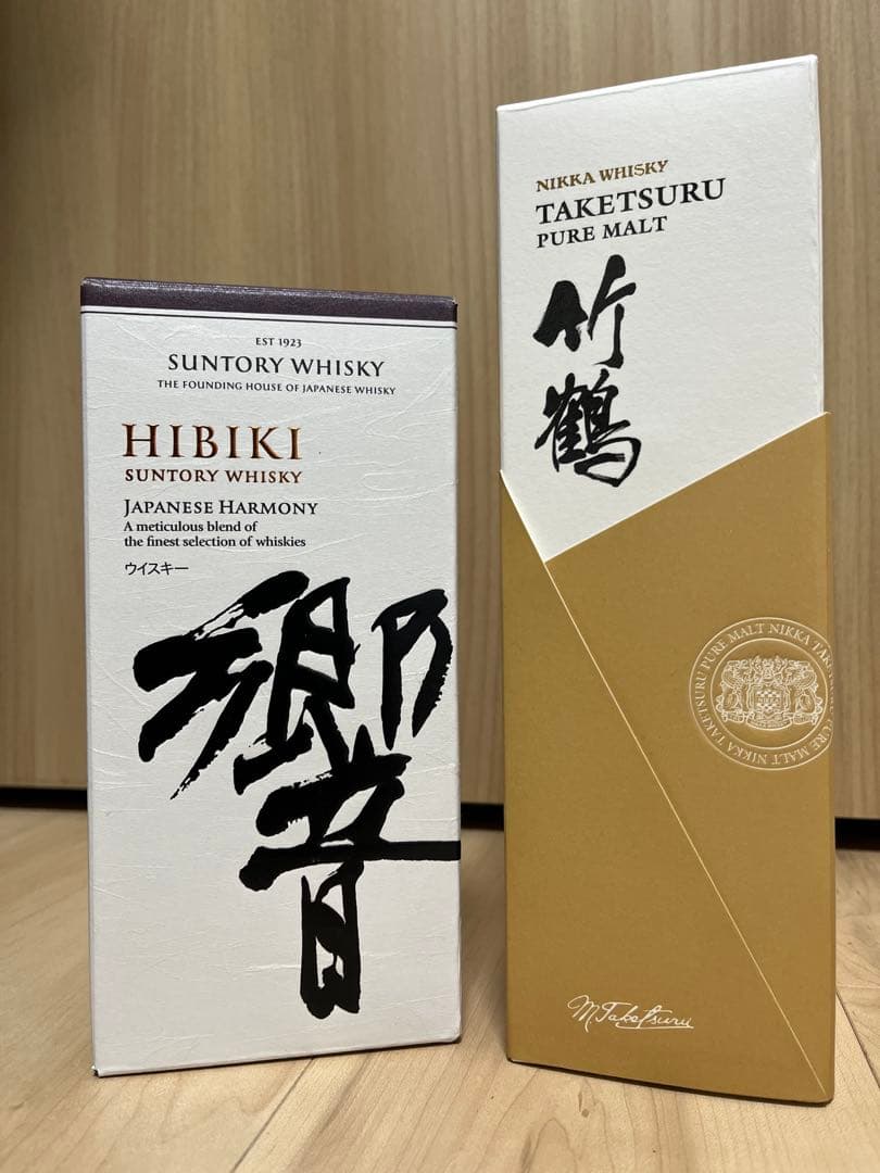 響　ジャパニーズハーモニー　サントリー 竹鶴ピュアモルト　ウイスキー 未開封