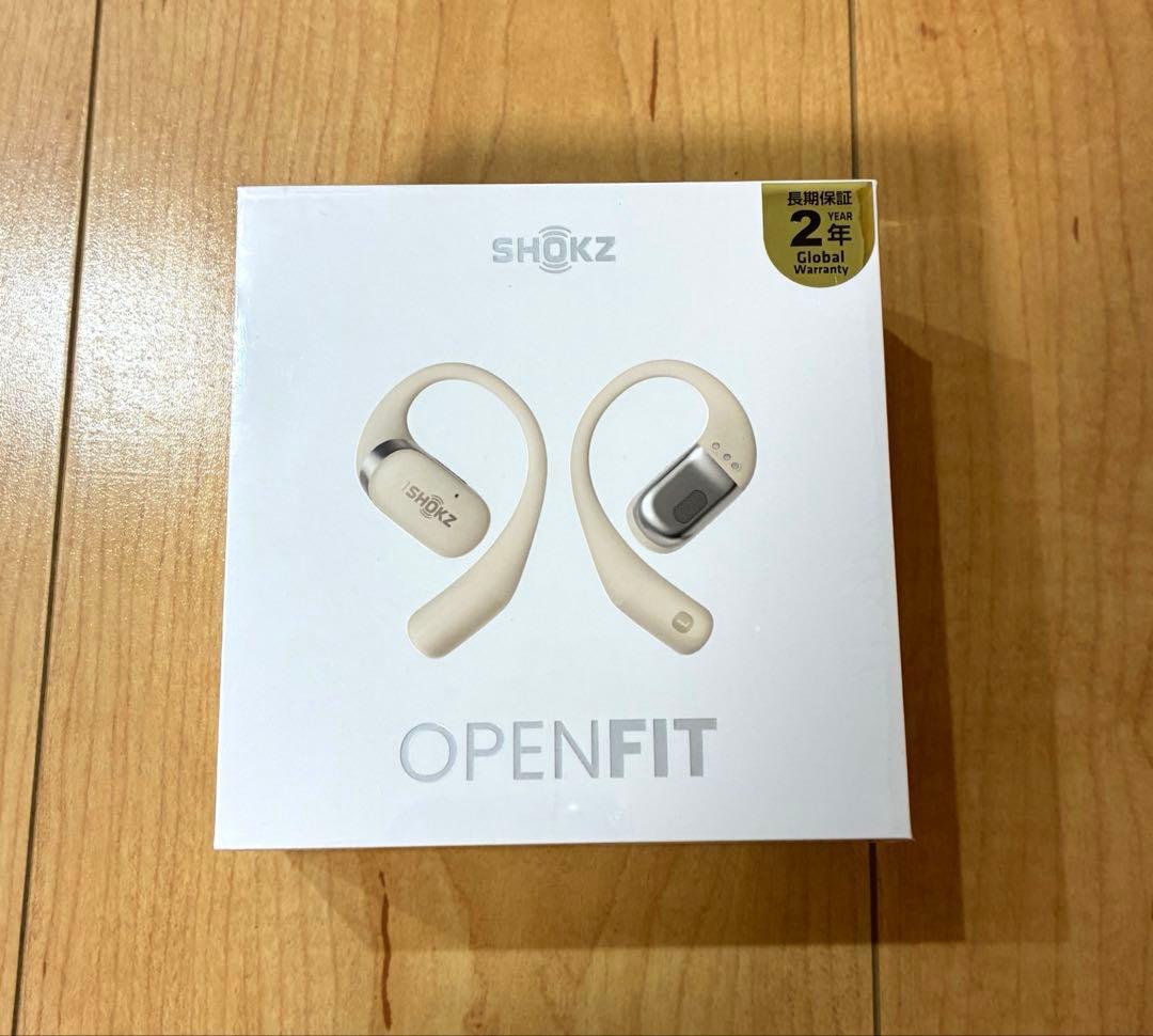 【新品未開封】SHOKZ OPENFIT ワイヤレスイヤフォン ベージュ