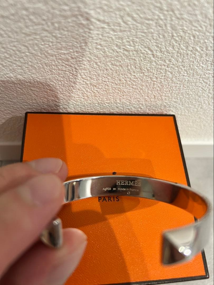 お値下げ！エルメス ミニ クルー SHサイズ バングル シルバー925