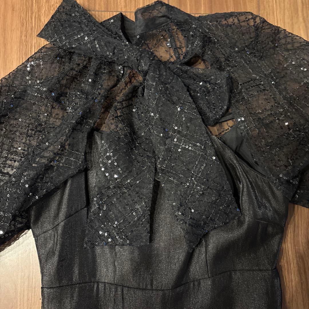 Leja ブラックオールインワン パーティードレス