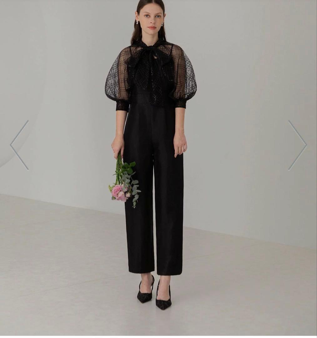 Leja ブラックオールインワン パーティードレス