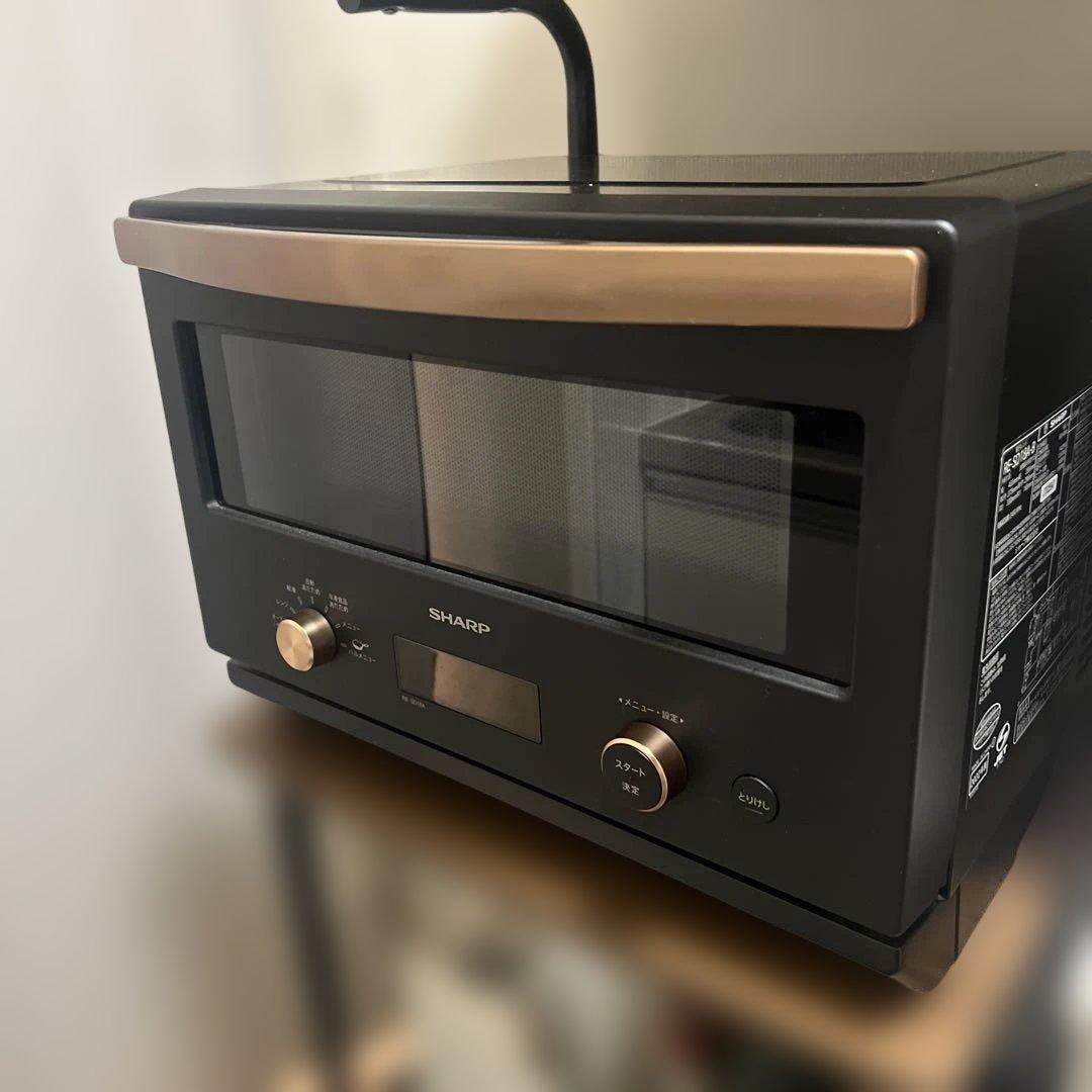 SHARP オーブンレンジ 黒 2022年製 ジャンク品