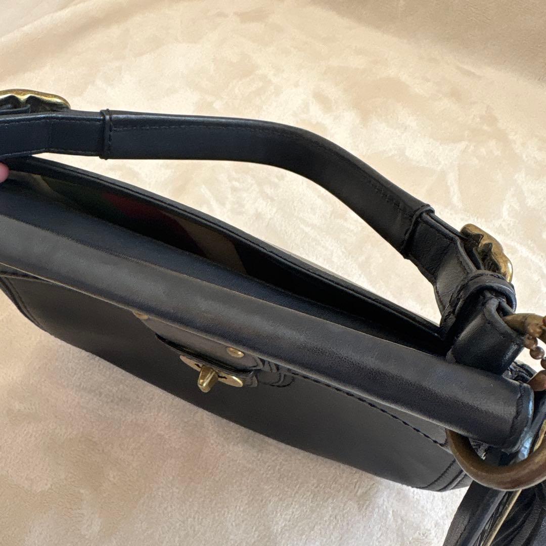 70th 限定品 コーチ 2way ショルダーバッグ ハンドバッグ 黒