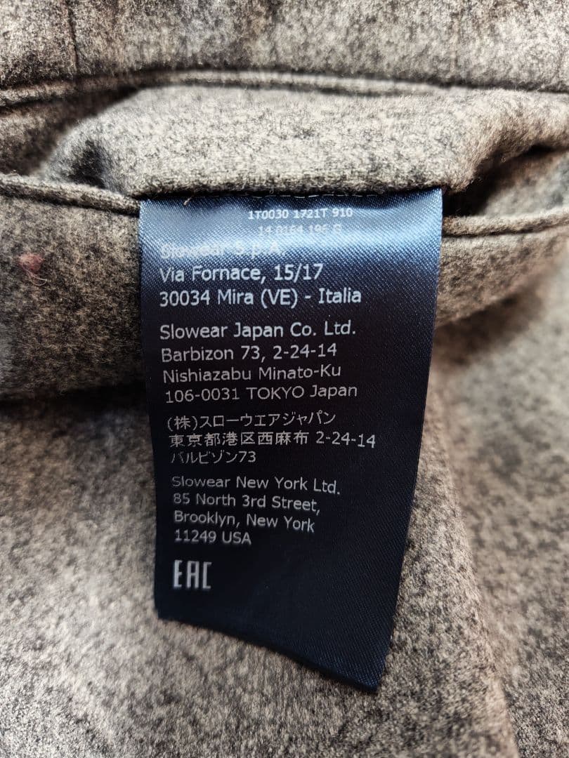 INCOTEX SUPER100's ウール スリムフィット スラックス 44