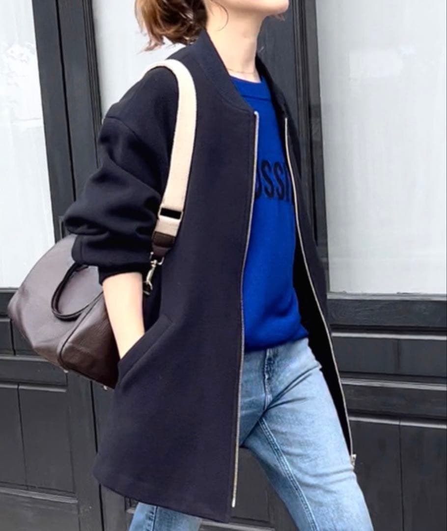 【美品】Spick & Span スピックアンドスパン W/NyZIPコート