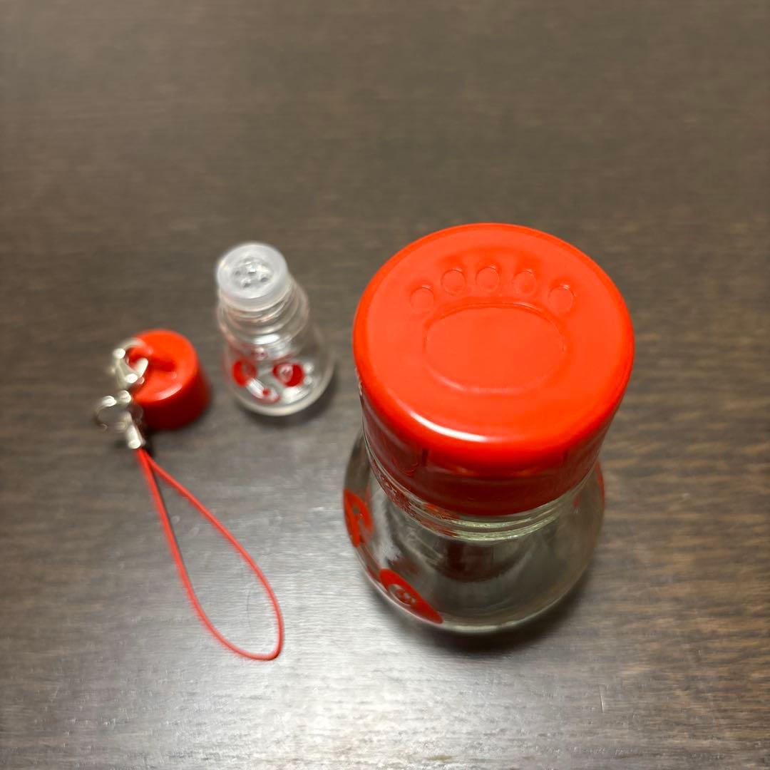 ★味の素　ぱちくりん　空き瓶　ストラップ　ミニ　セット