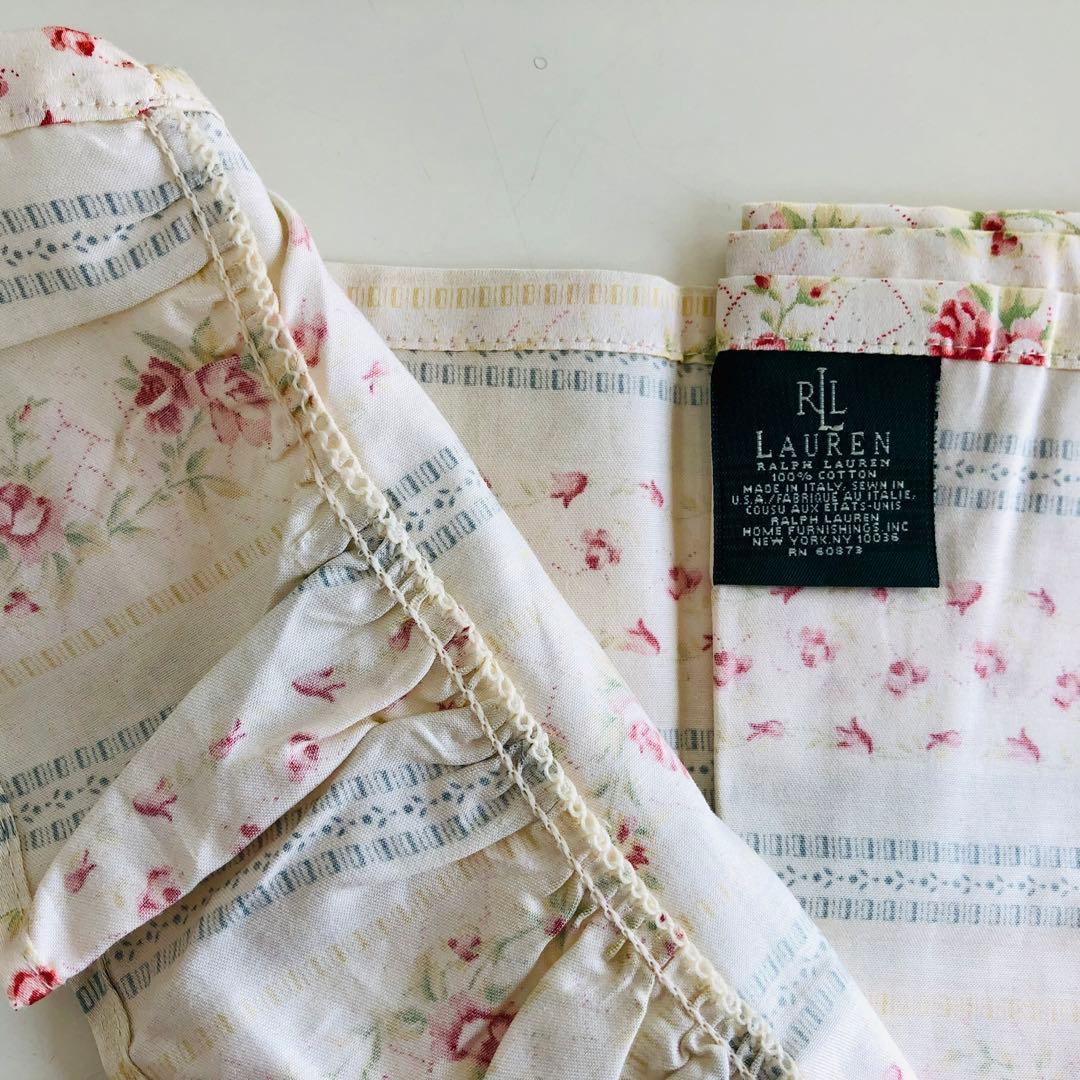 Lauren Ralph フラットシーツ クイーン