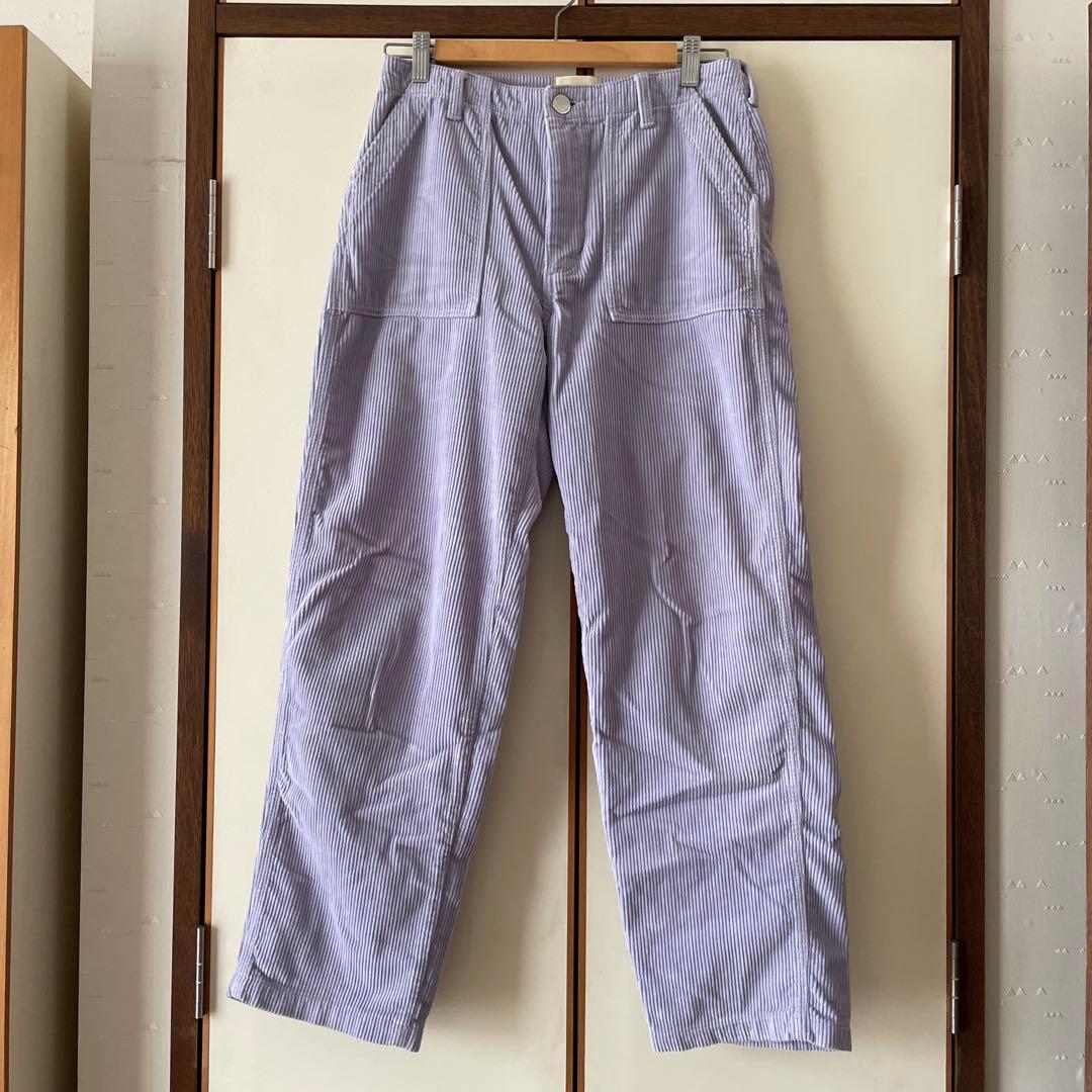 シシクイ　コーデュロイベーカー　ライトパープル　30