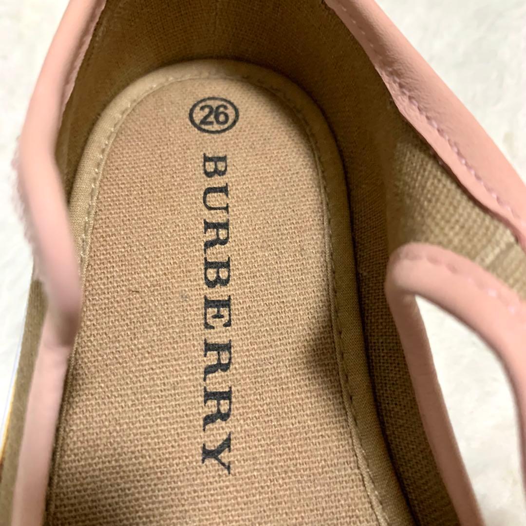 バーバリーチルドレン スニーカー ノバチェック 16cm タグ&箱付き未使用品