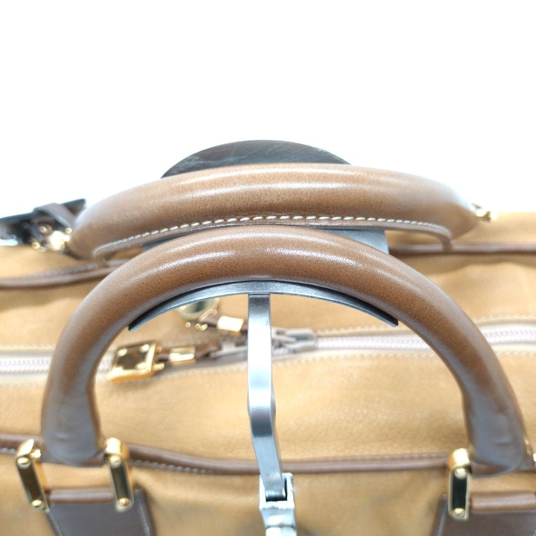 【美品】LOEWE ロエベ アマソナ50 アナグラム レザー ボストンバッグ