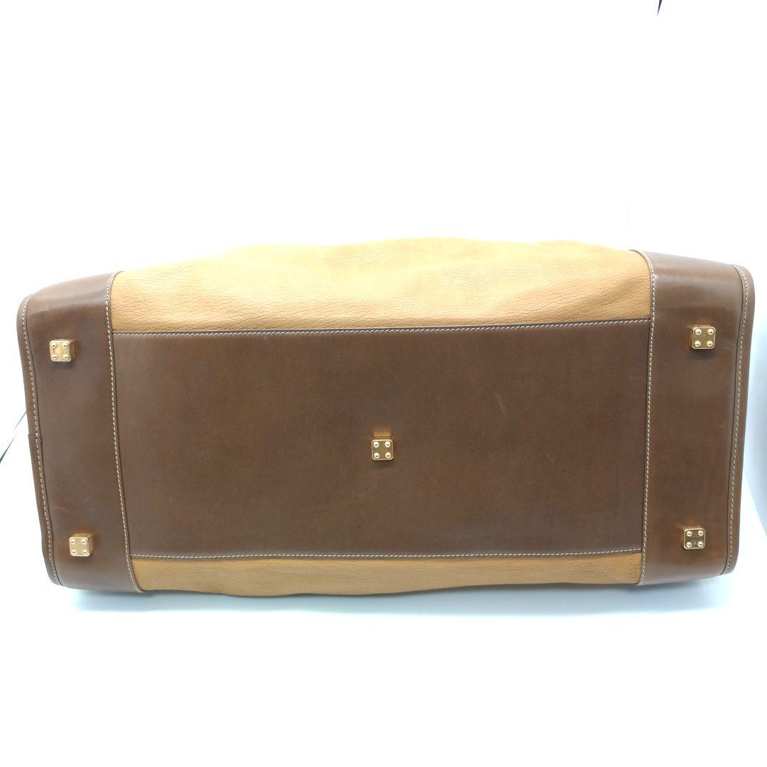 【美品】LOEWE ロエベ アマソナ50 アナグラム レザー ボストンバッグ