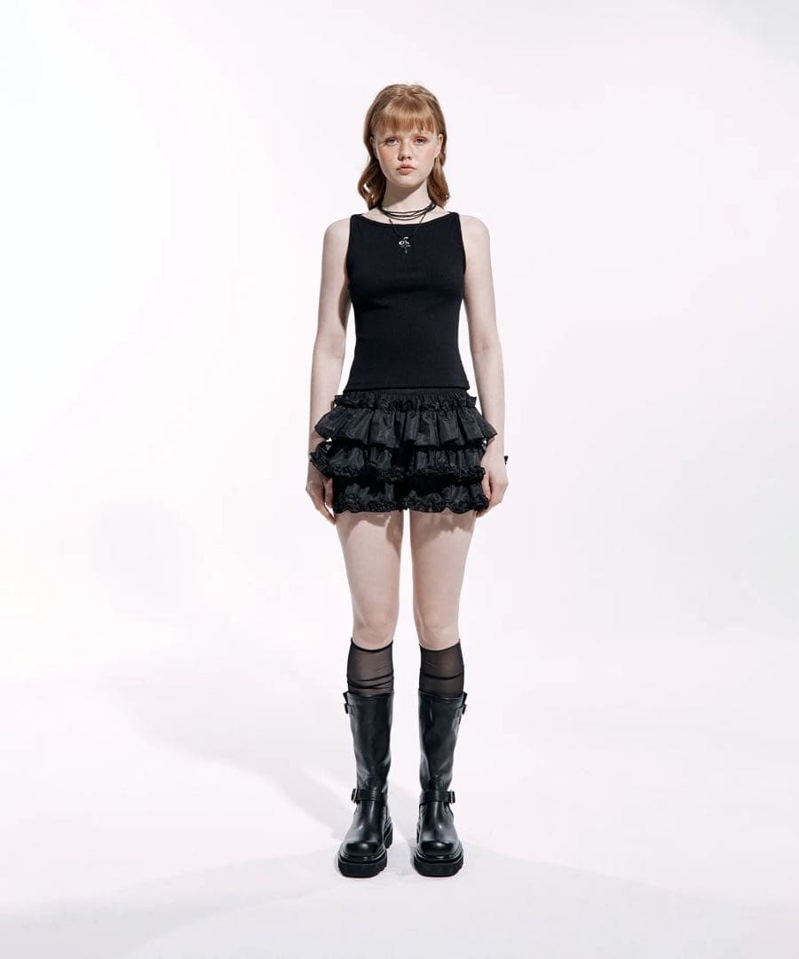 スカート ROUGHNECK tutu pants skirt black