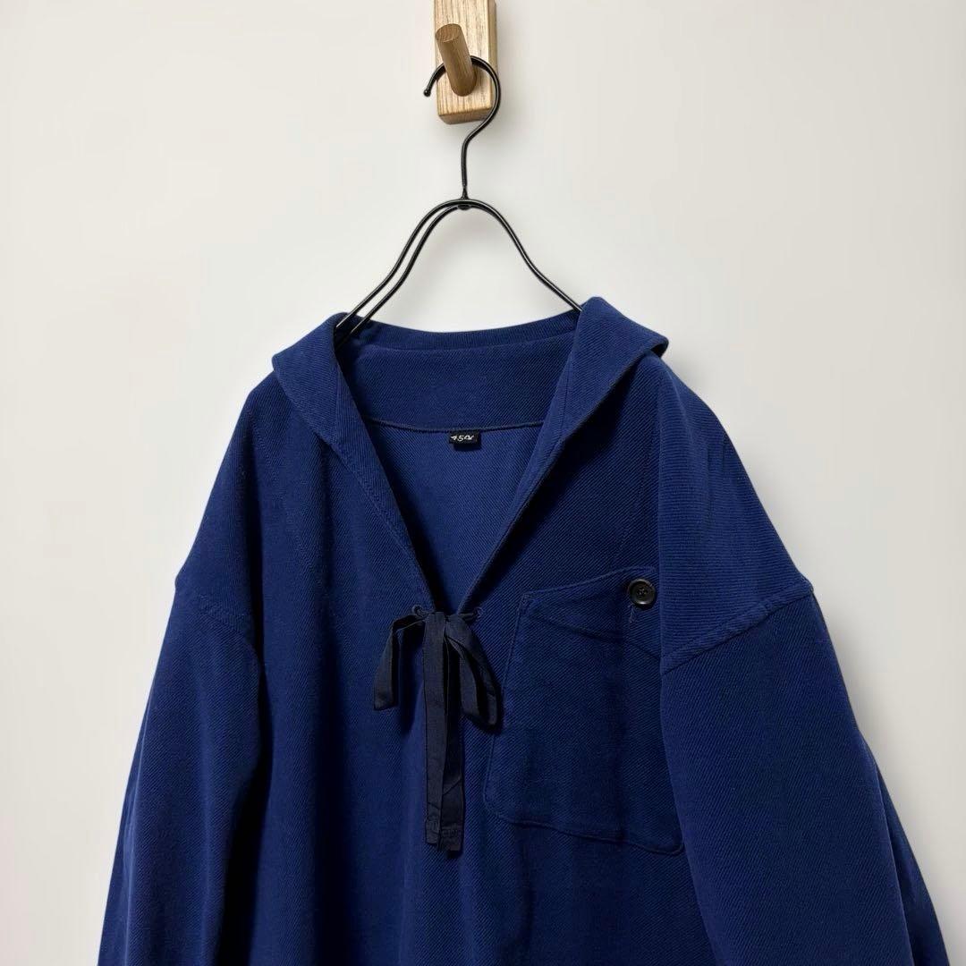 45R コーデュロイ セーラーマリンシャツチュニック