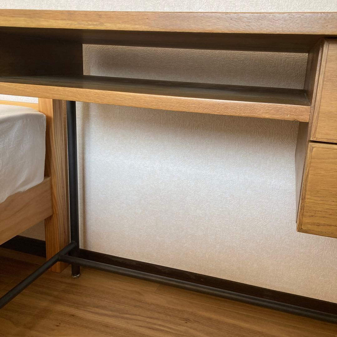 机　デスク　アイアンウッド　ビンテージ　アンティーク　レトロ