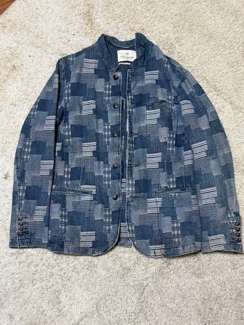 スコッチアンドソーダ　パッチワークジャケット